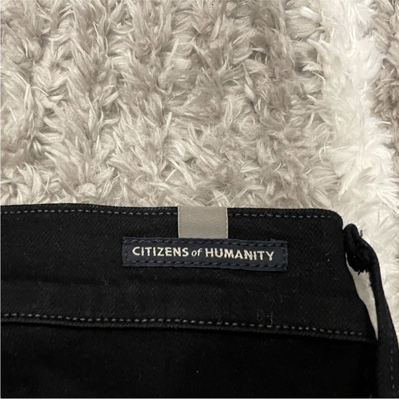 Citizens of Humanity COH Rocket High Waist Skinny Jeans in Distressed Darkness - Picture 9 of 10